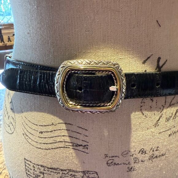 Brighton Womens Medium/Large Elegant Brown/Black Reversible Leather Belt main image 7